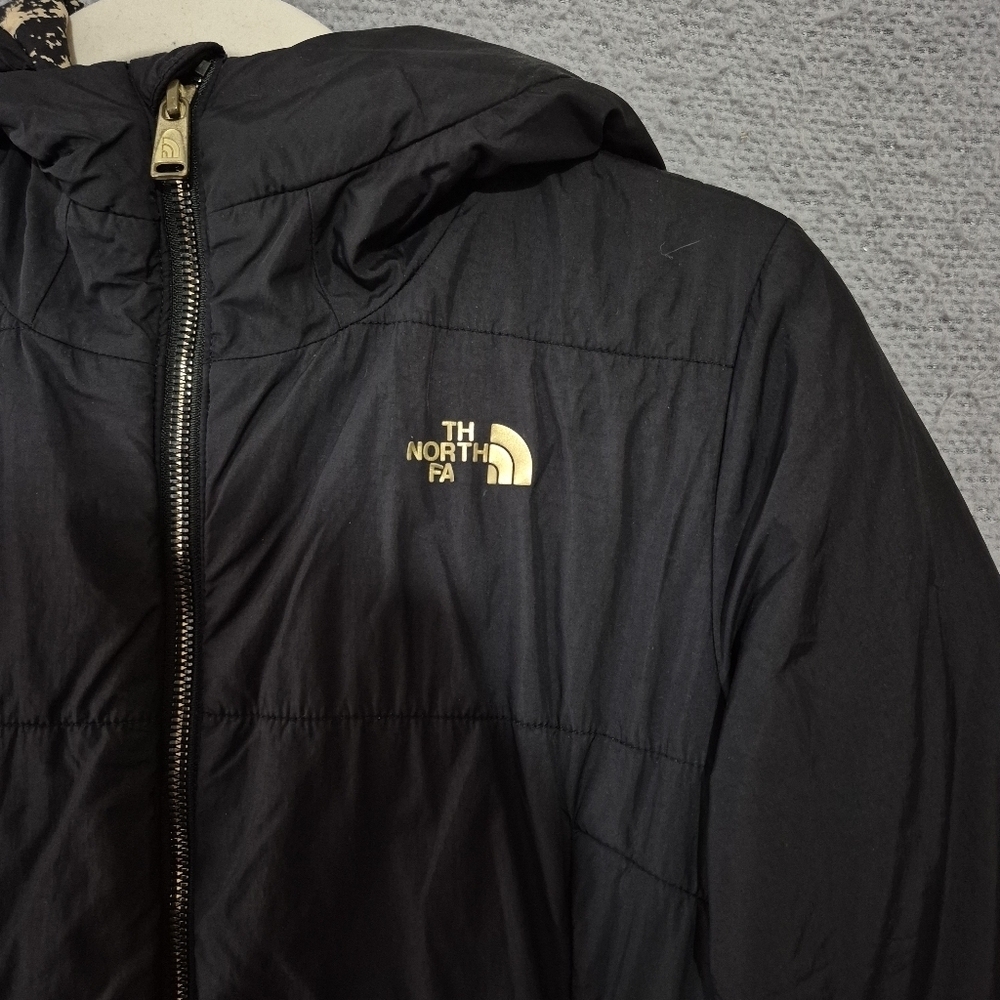 The North Face Women's Harway Heatseeker Parka Black Gold Starburst Print Jacket - Picture 6 of 9